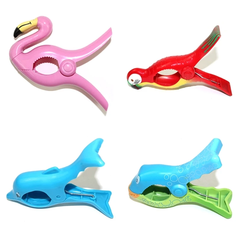 Plastic Beach Towels Clips For Sunbeds Sun-Lounger Animal Decorative Clothe Clip Dropship