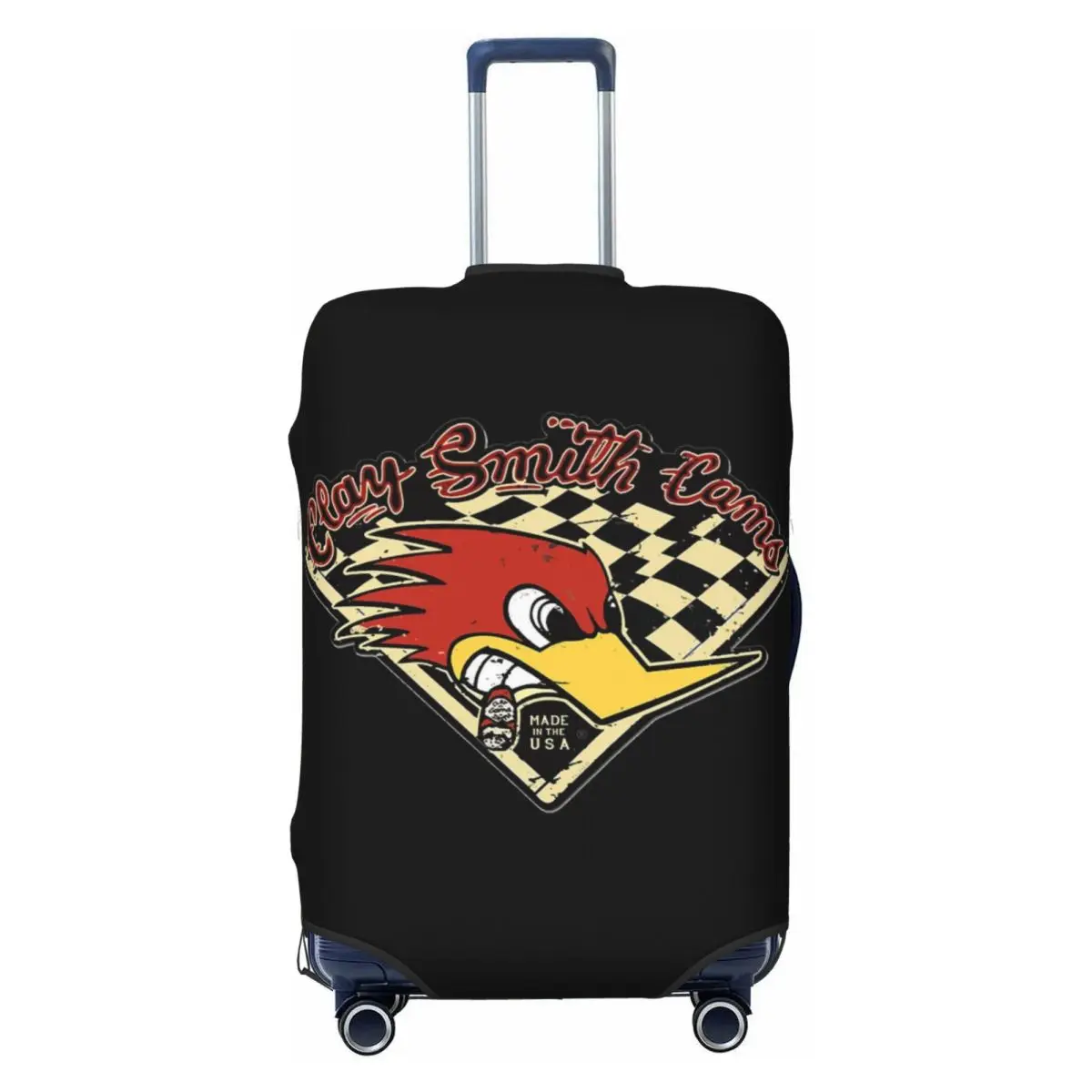 

Custom Custom Clay Smith Cams Luggage Cover Protector Washable Mr. Horsepower Travel Suitcase Covers