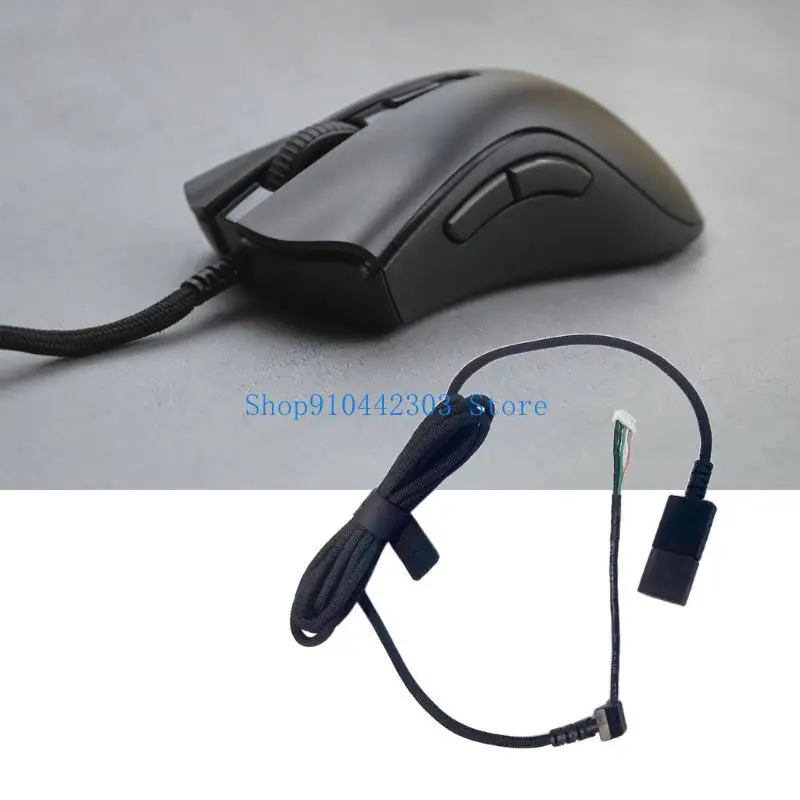 

652F Mouse USB Cable for DeathadderV2 Mini Gaming Mouse Nylon Braideds Charging Cable