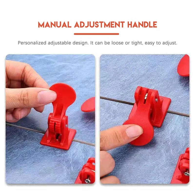 50Pcs Tile Leveling System Flat Ceramic Leveler For Floor Wall Construction Tools Locator Alignment Tile Leveling Wedges