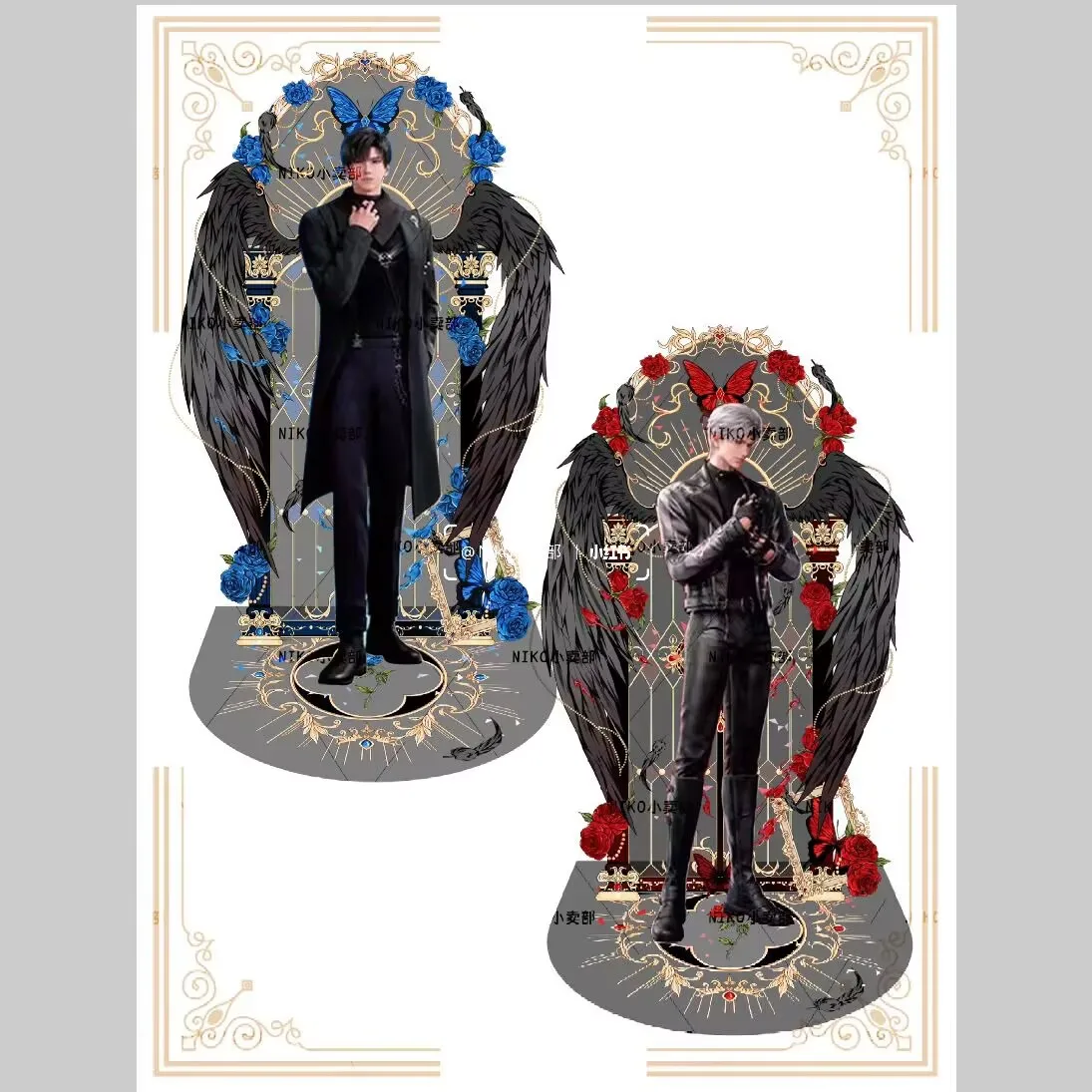 Li Shen, Qi Yu, Qin Che - nowy akrylowy stojący znak i dekoracja na biurko z motywem \\\\\\\"Miłość i Głęboki Kosmos\\\\\\\" idealnie pasują do prezentów dla przyjaciół.