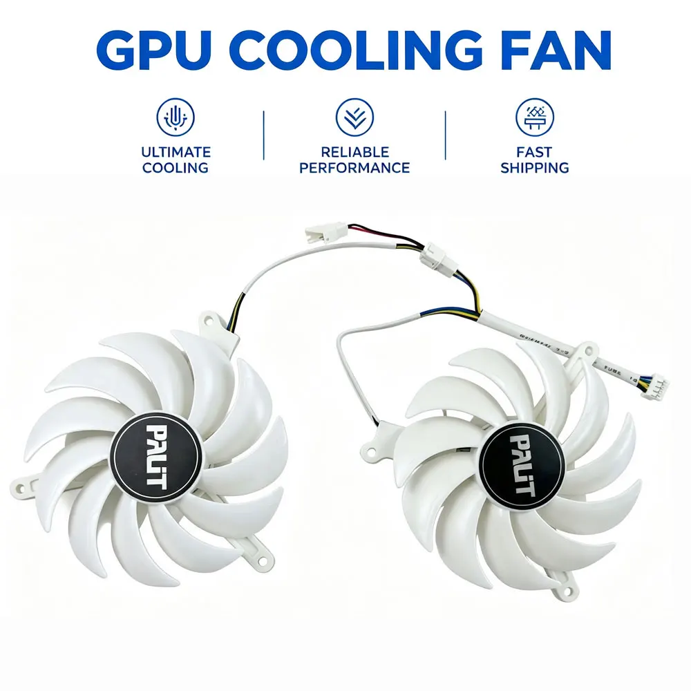 Cooling Fan 93MM 4PIN THA9215O2H-PGA01 RTX4070 4060TI GPU FAN white For PALIT RTX 4070 4060 Ti White 8GB video card ffans