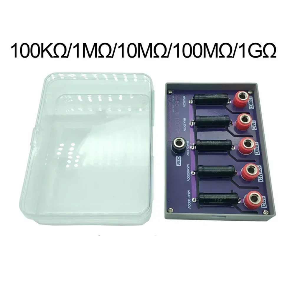 

Multimeter Calibration Resistor Board Ecimal Programmable Resistor Board 1/4W 0.1%8-Segment For Jumper Cap 0.1-9 9999999 MΩ