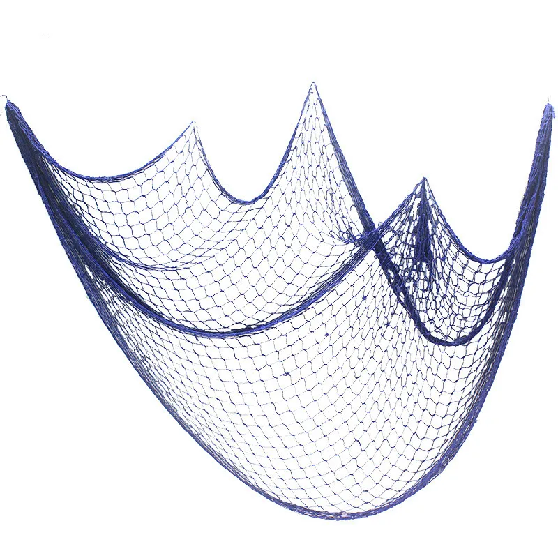 Fischernetz Wandbehänge Ornament Studio Prop Zimmer Home Dekoration Mediter Meer Aufkleber Marine über dem Garten Handwerk nautisch – Detail 10