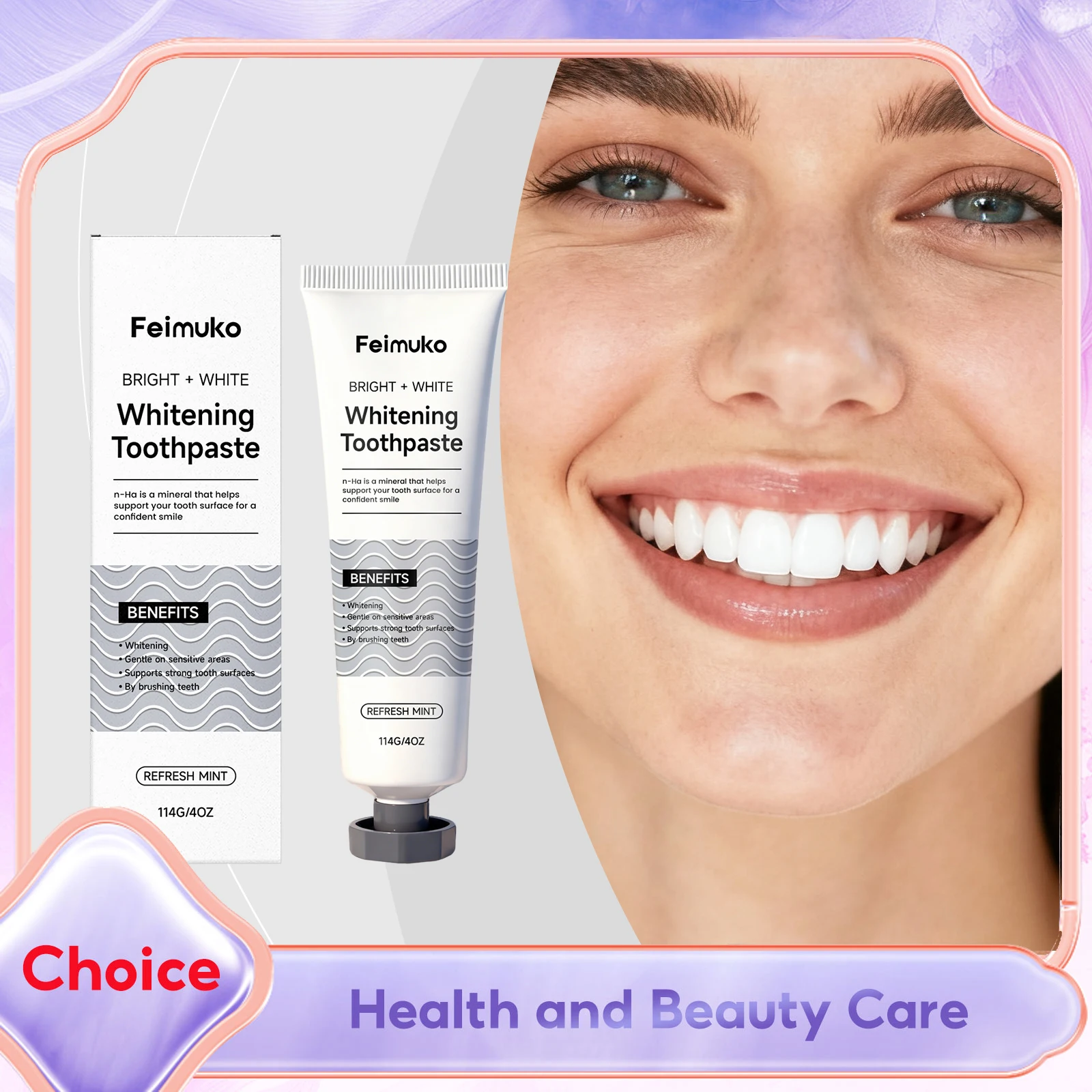 

Hydroxyapatite Whitening Toothpaste New Oral Deeply Cleaning Refreshing Breath Removing Yellow Stains Mint Brighting Toothpastes