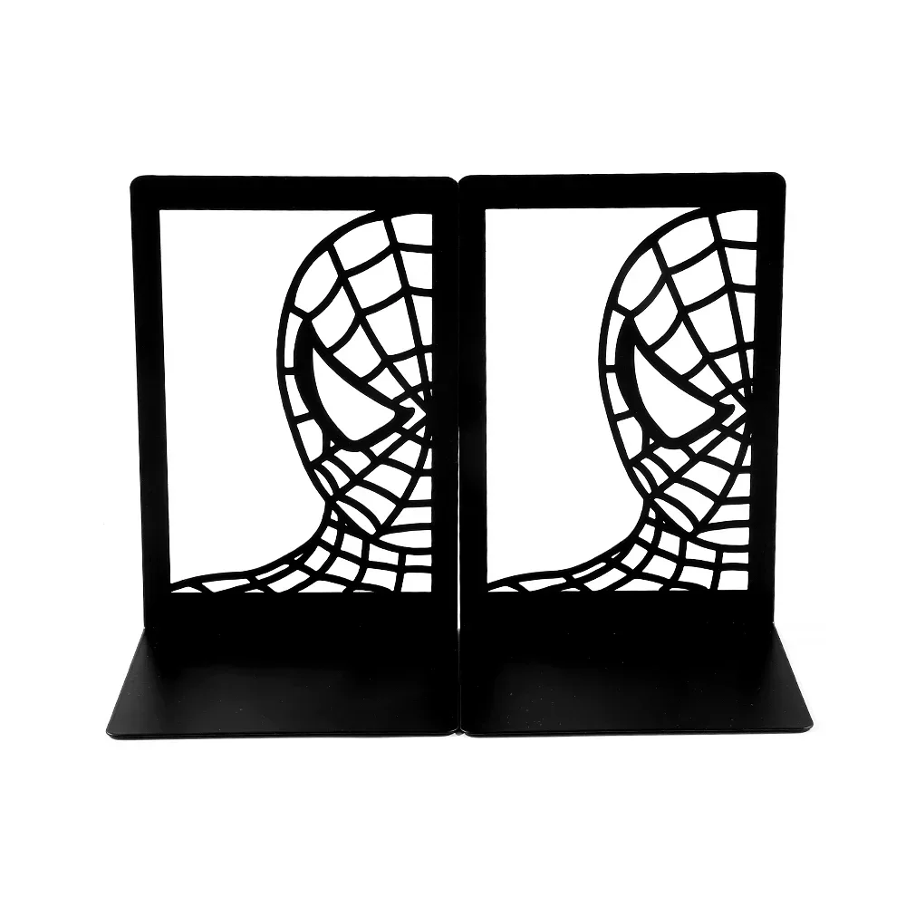 زوج واحد من دعامات الدفتين Marvel Spider-Man الكلاسيكية لتزيين المكتب المحيطي ملحقات دعم الكتب القابلة للسحب للمعجبين