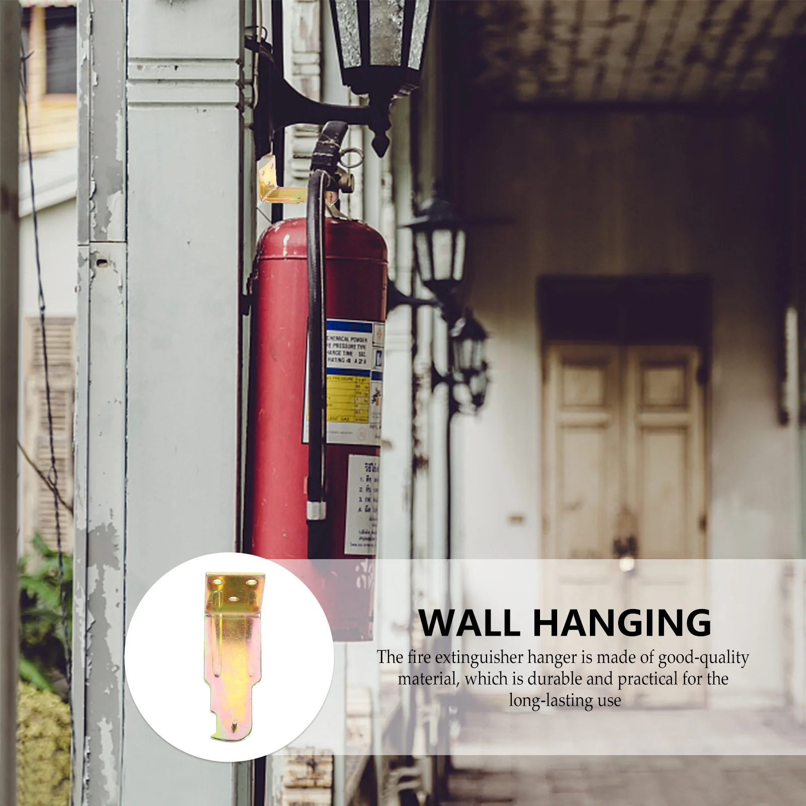 

8pcs Wall-mounted Fire Extinguisher Hook Zinc Alloy Heavy Duty Durable Rust-proof Sturdy Mount Bracket Storage Rack Car
