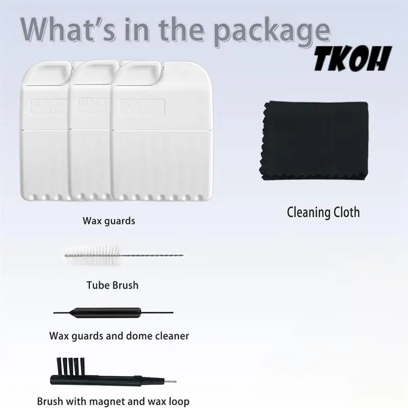 

TKOH-Wax Guards PN 20439700 Filters For Resound/Phonak/Unitron With Cleaning Brush Tools Kit