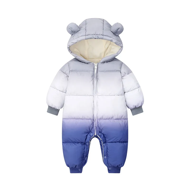 Boys Girls Winter Jumpsuit Baby Snowsuit Clothes Newborn Hooded Cotton Padded jacket Thicken Rompers 0-2T