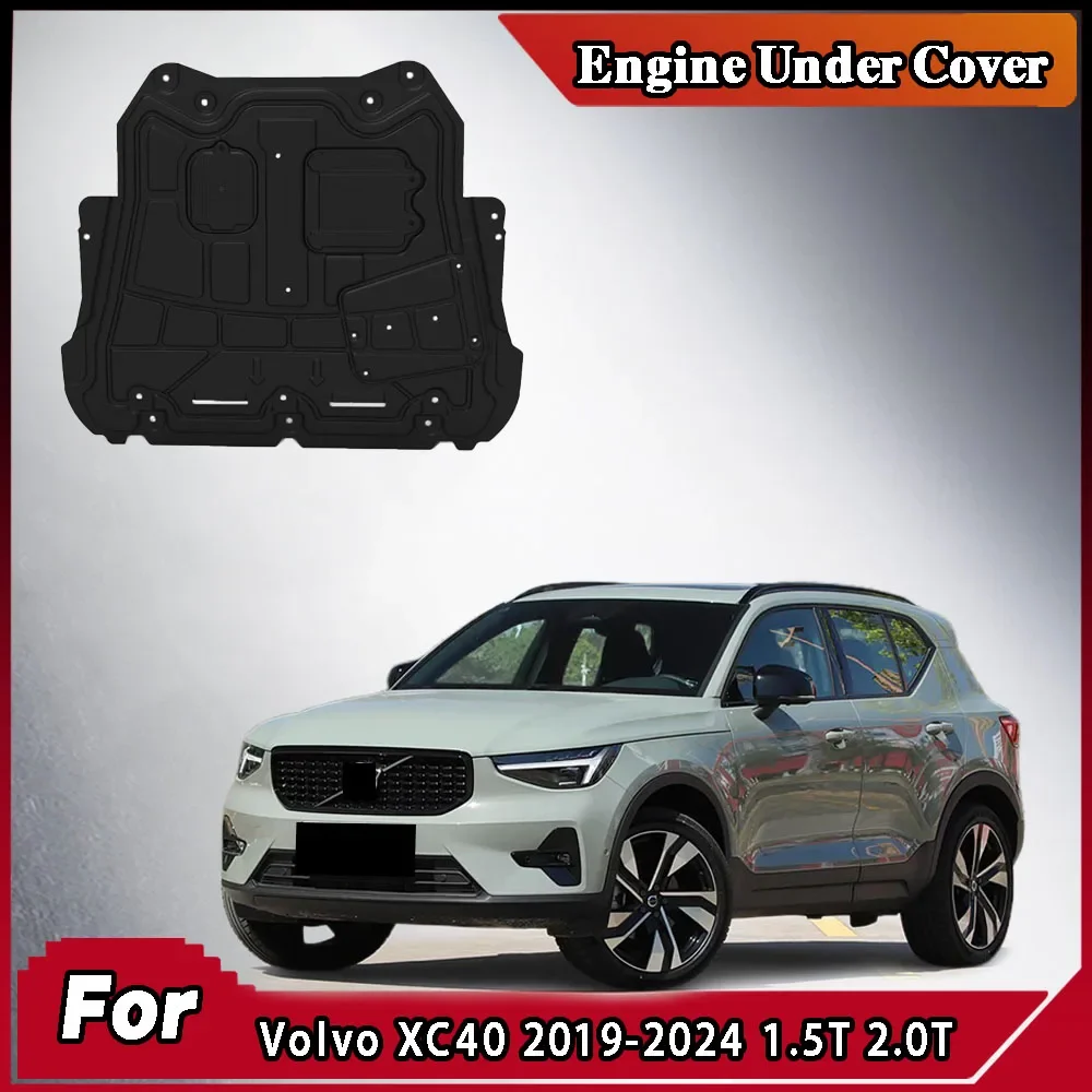 

Front Under Engine Cover For Volvo XC40 2019-2024 1.5T 2.0T Guard Plate Skid Plate Car Engine Protection Panel Mudguard