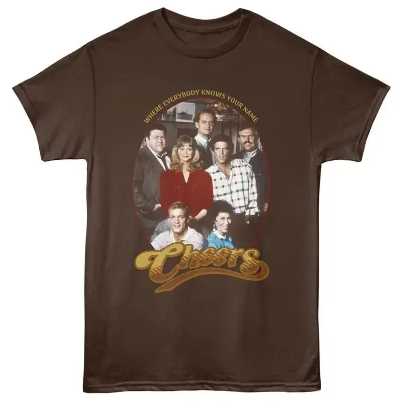Iconic Cheers Tv Show T Shirt Norm Peterson Group Photo Funny 90'S Official