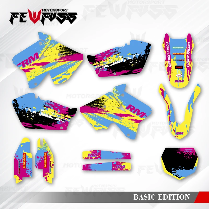 

Fewfuss графические наклейки наклейки для мотоцикла на заказ для Suzuki RM125 RM250 2001 2002 2003 2004 2005 2006-2012 004