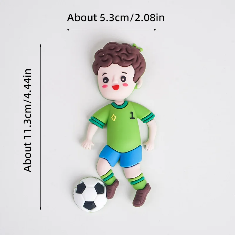 Fußball-Jungen-Kuchendekoration, Fußballspieler-Puppe, Cupcake-Topper, Happy Birthday Deko, Sport-Kinderparty-Zubehör für Veranstaltungen – Detail 11