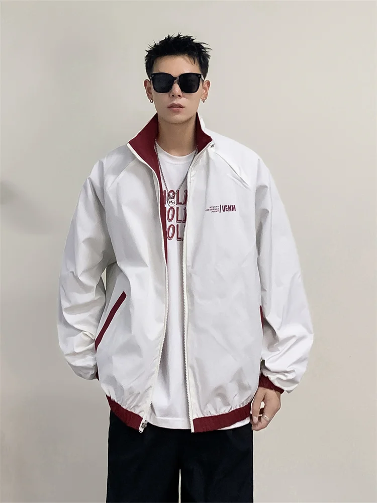 

Куртка для активного отдыха на природе, ветрозащитная, с воротником-стойкой, свободного кроя, для альпинизма, повседневная спортивная одежда для пар, осенний сезон, удлиненная модель