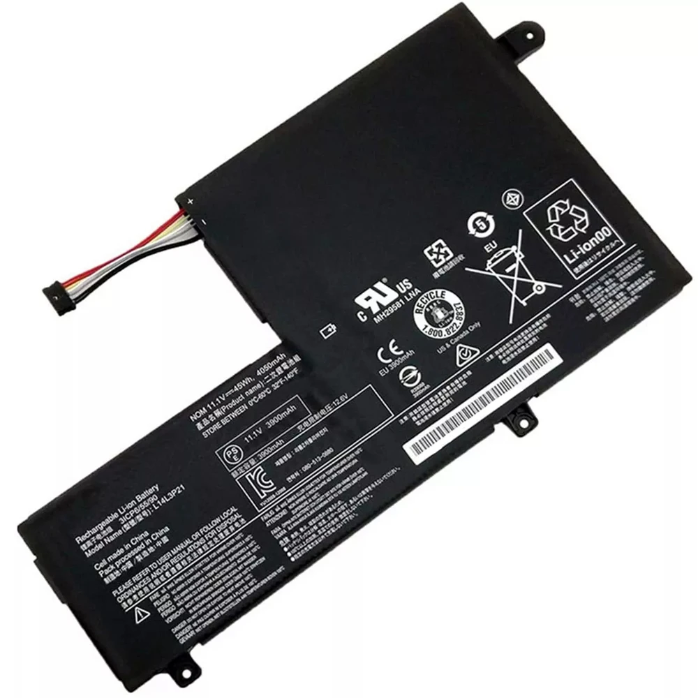 L14M3P21 L14L3P21 11.1V 45Wh Laptop Battery for Lenovo Edge 2-1580 Flex 3-1470 3-1580 Yoga 500-15 xiaoxin 510S