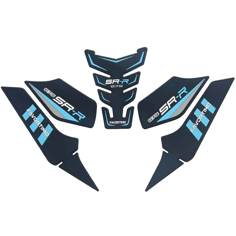 اكسسوارات الدراجات النارية المطاط خزان الوقود ملصقات أطقم حماية رشاقته ملصقات جديدة ل CFMOTO 675SR-R 675sr-r