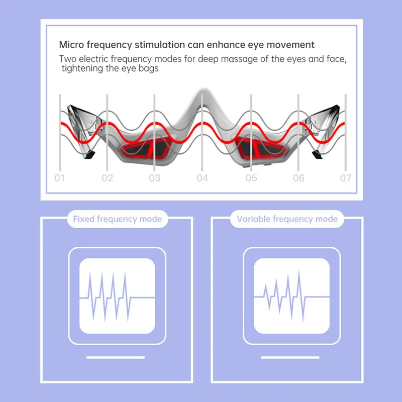 3D EMS Eye Massager Eye Beauty Device Skin Care Facial Lifting Antiwrinkle Face Neck Anti Dark Circle Removal Wrinkle Slimming