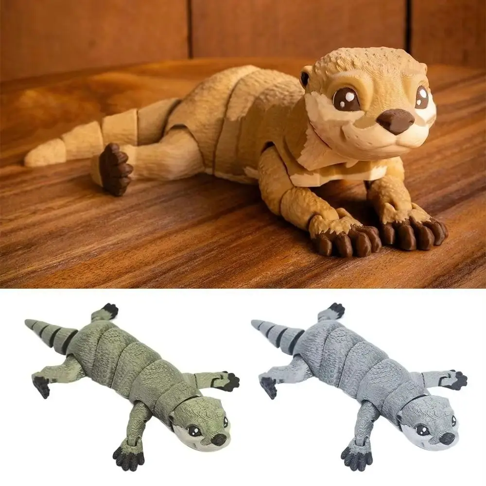 

Creative Design 3D Printed Otter Multi-jointed Movable PLA Otter Model Toy PLA Cute Style Mini Otter Doll Home Decoration