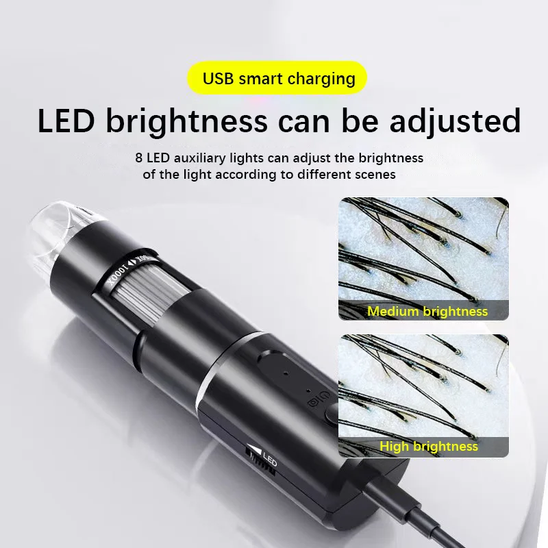 USB Dermatoscope Skin Analyzer Machine Professional Aesthetic Equipment Microscope For Soldering Facial Analyzer Scalp Diagnosti