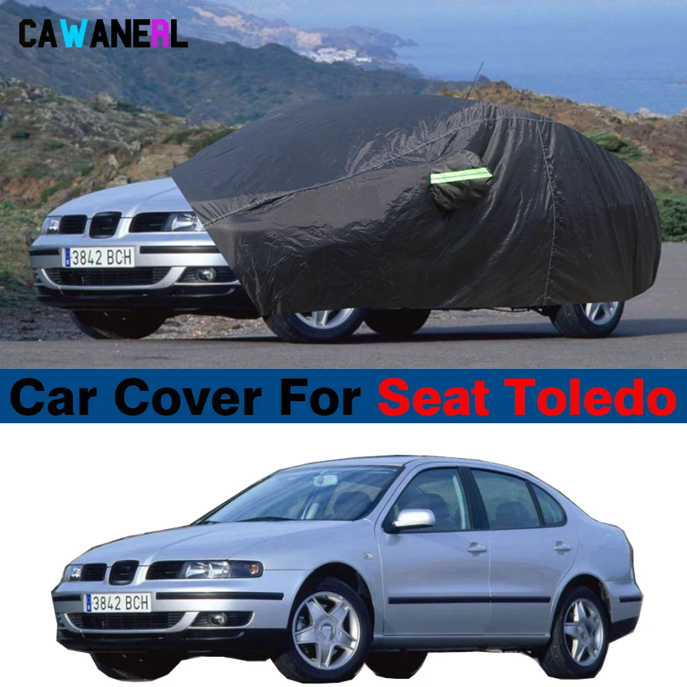 Full Car Cover Outdoor Sun Rain Snow Wind Resistant Waterproof Auto Cover For Seat Toledo 1991-2025