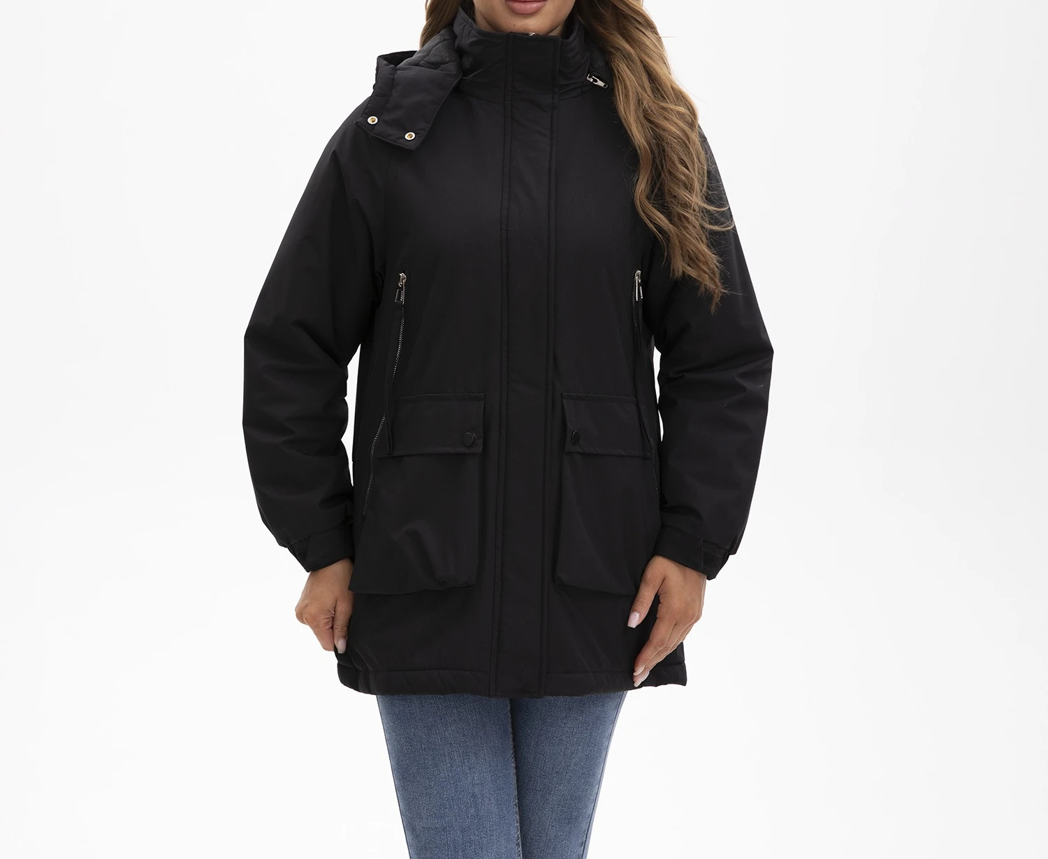 

2025 New Detachable Hat and Velvet Jacket for Women's Autumn and Winter Cotton Jacket