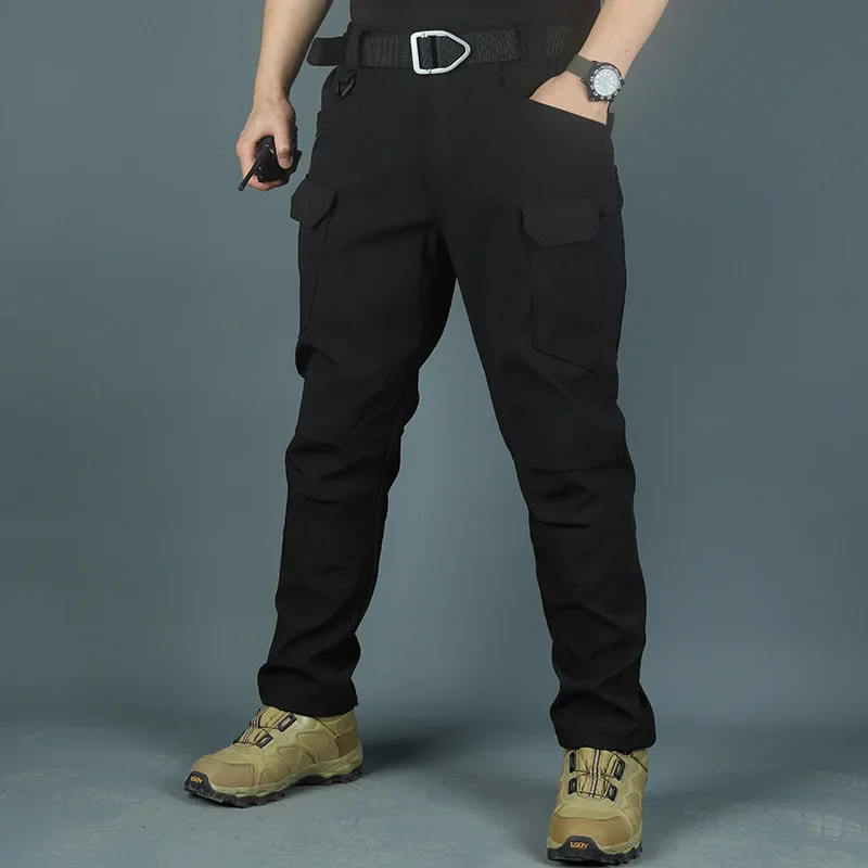 

Hot Sale Men's Tactical Pants Outdoor Durable Breathable Multifunctional Pockets Loose Cargo Pants