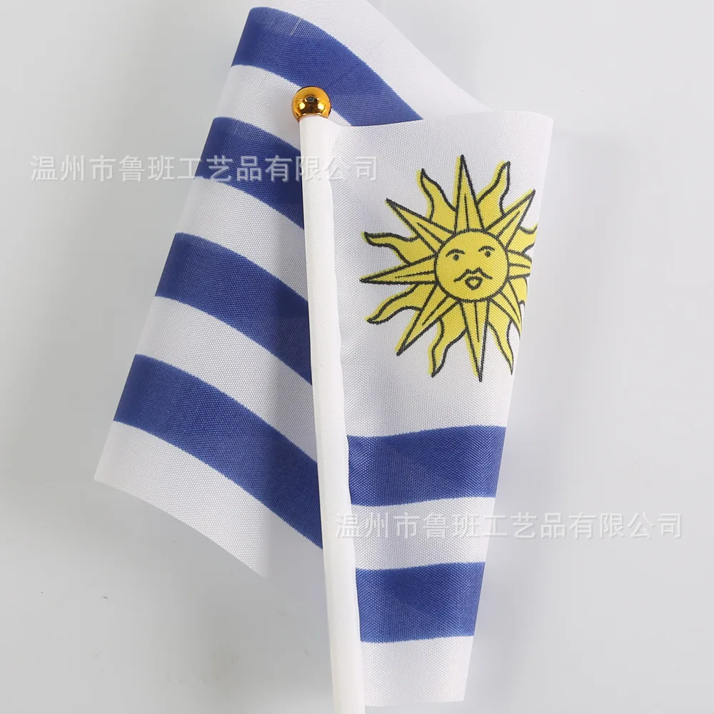 Bandera Uruguay 21x14 cm – De mano para eventos y decoración - imagen 2