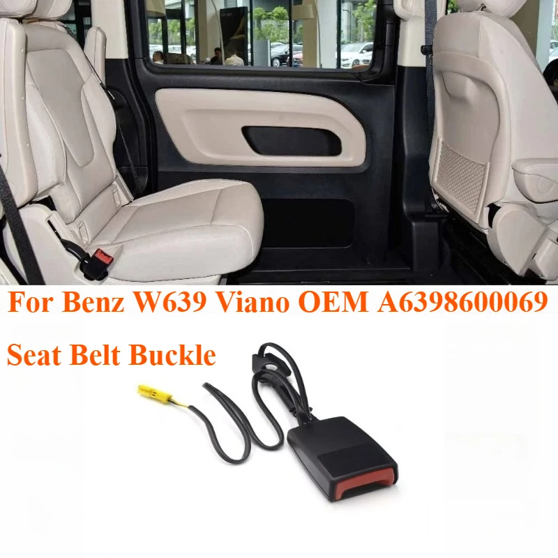 For Mercedes-Benz W639 Vito Viano Seat Belt Buckle Assembly OEM A6398600069 Safety Restraint System Replacement Accessories
