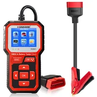 KONNWEI KW681 6V 12V Car Motorcycle Battery Tester  Obd 2 Auto Diagnostic Tool 2 in1 2000 CCA Car Diagnostics Obd2 Scanner