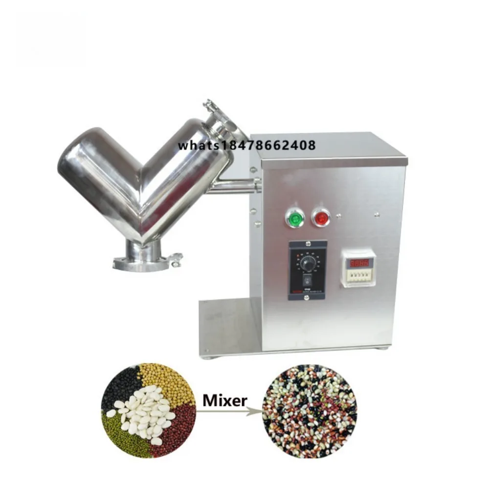 Chemical Industry Single Paddle  2L 5L 8L 10L 14L 20L Dry Powder Mixer Blender Mixing V Type Mixer Machine