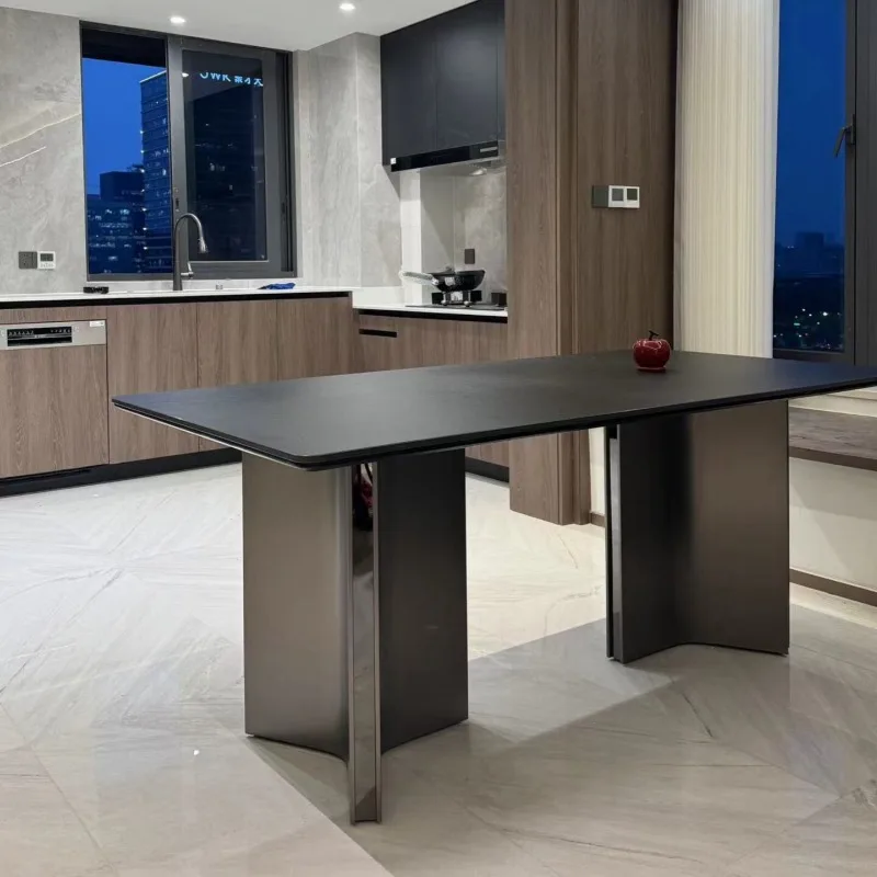 

Kitchen Nordic Dining Table Coffee Center Office Writing Designer Dining Table Modern Restaurant Mesas De Jantar Home Furniture