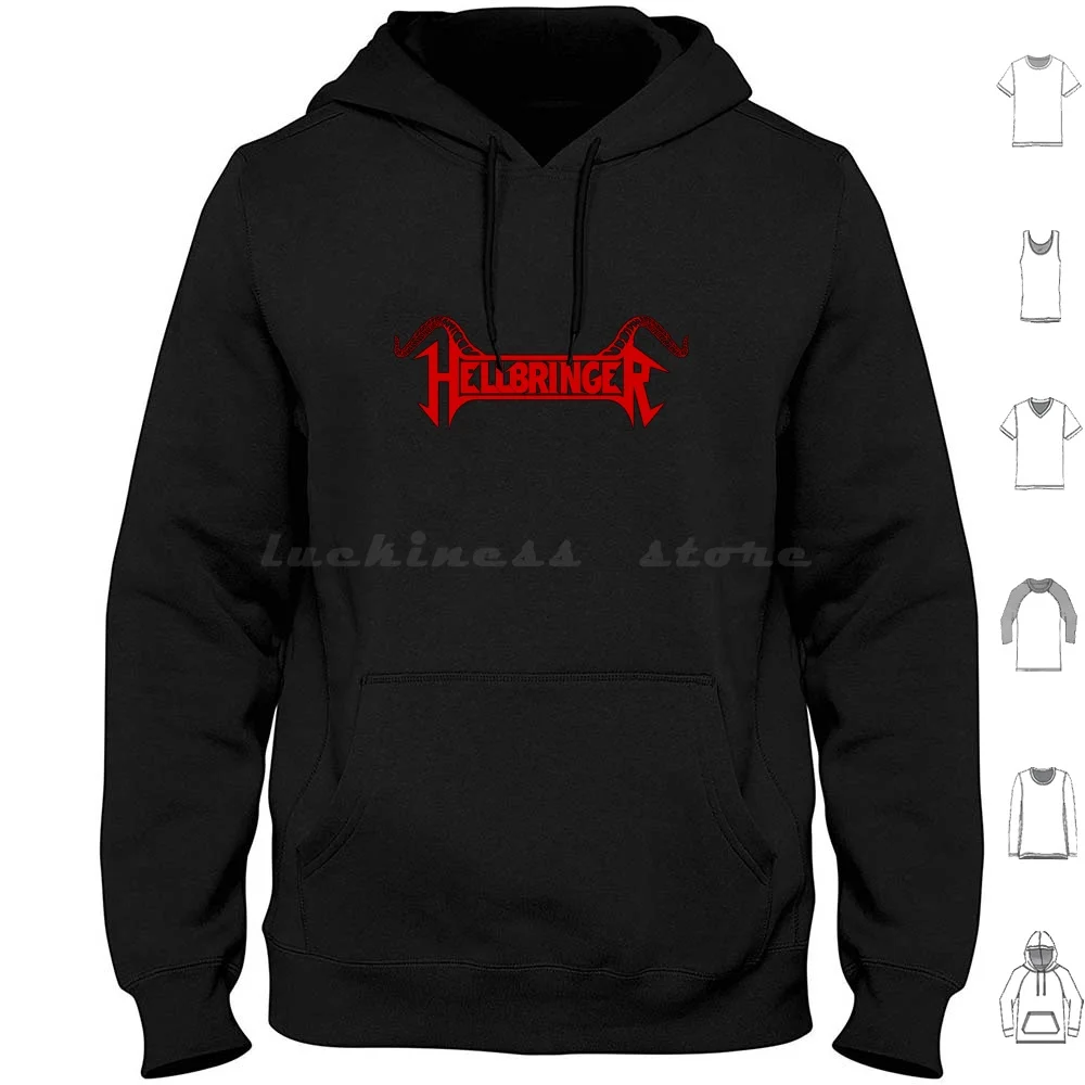 

Elibrenge Hoodie cotton Long Sleeve Metal Band