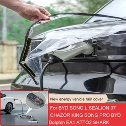 Car New Energy Charging Port Rain CoverCharging Gun Storage Bag For BYD SONG L SEALION 07 CHAZOR KING SONG PRO BYD Dolphin Shark