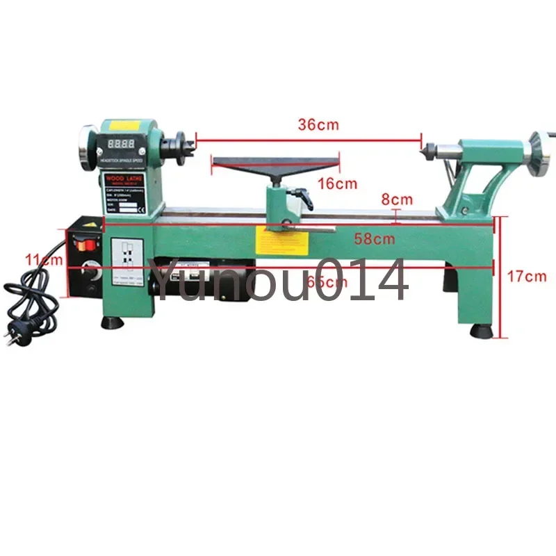 Woodworking Lathe Small Multi-functional Household Lathe Tool, Digital Display,Micro Lathe, Wood Spinning Machine, Bead Machinin