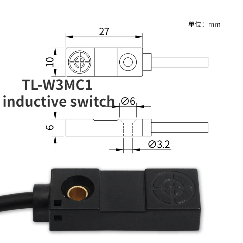 TL-W3MC1 Square inductance three-wire NPN normally open PNP normally closed 12V24V DC