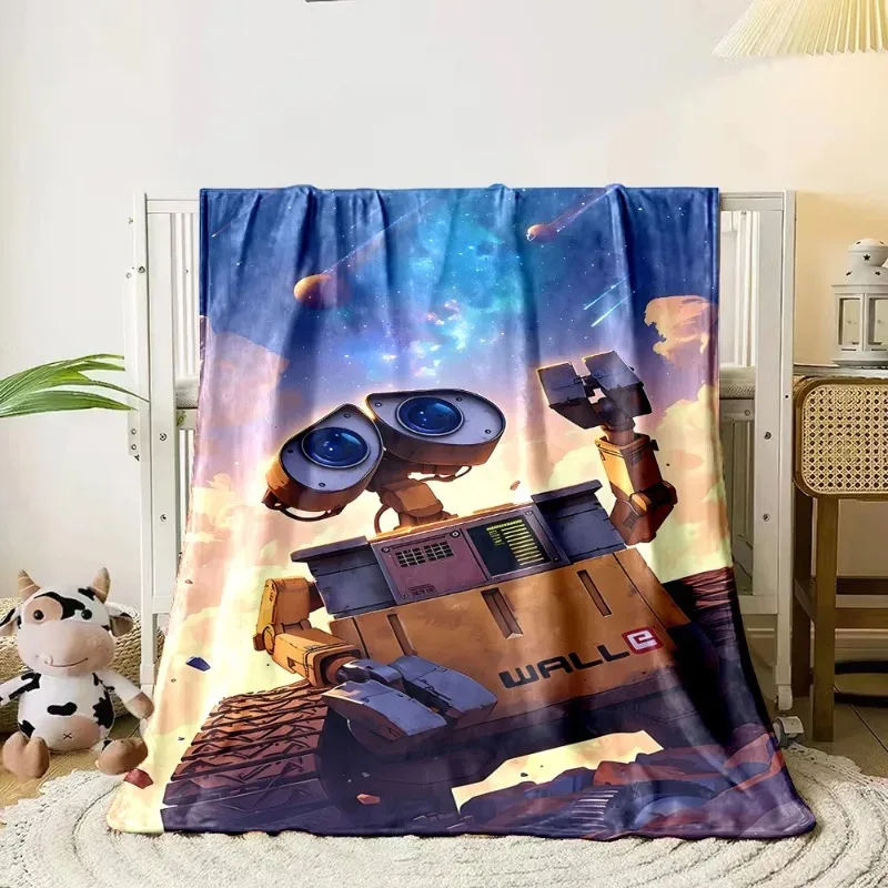 Neue weiche, hautfreundliche Decke mit WALL·E-Aufdruck für Kinder und Erwachsene, Outdoor-Reisen, Heimbedarf, Sofa, Wohnzimmer, warme Decke