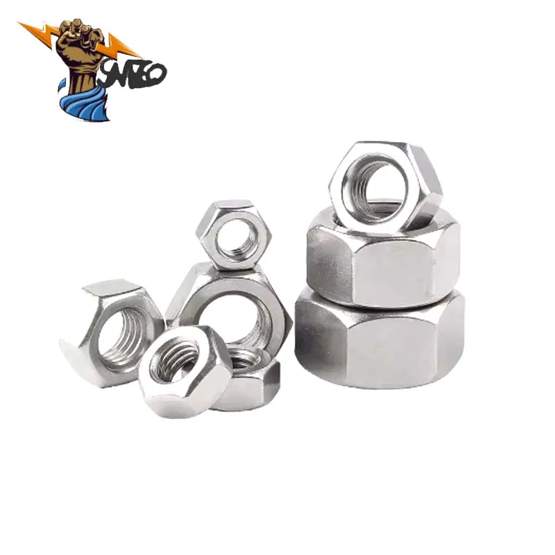 1/50/50pcs A2 304 Stainless Steel Hex Hexagon Nut for M1 M1.2 M1.4 M1.6 M2 M2.5 M3 M4 M5 M6 M8 M10 M12 M16 M20 M24 Screw Bolt