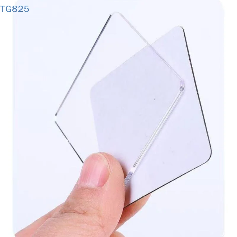 【AN】10Pcs High Transparent Acrylic Square Round With Magnetic Sheet Material Package Home Decor DIY Refrigerator Magnet