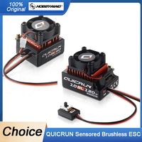 Hobbywing QUICRUN 10BL120/10BL60 120A/60A Brushless ESC - 2-3S Lipo Speed Controller for 1/10-1/12 RC Cars with Multi-Protection