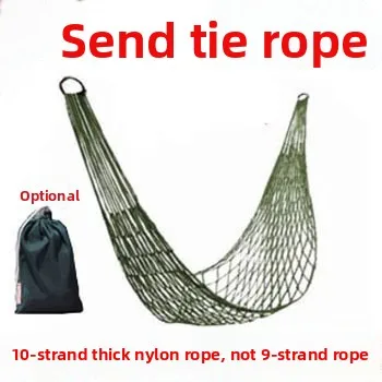 

CX outdoor products bold mesh camping hammock, nylon rope single hammock nylon rope