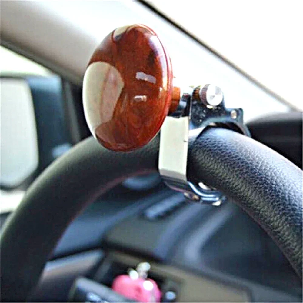 3 Color The New Durable Anti-slip Stylish Car Steering Wheel Booster Power Auxiliary Control Knob Ball Handle Shaped Booster