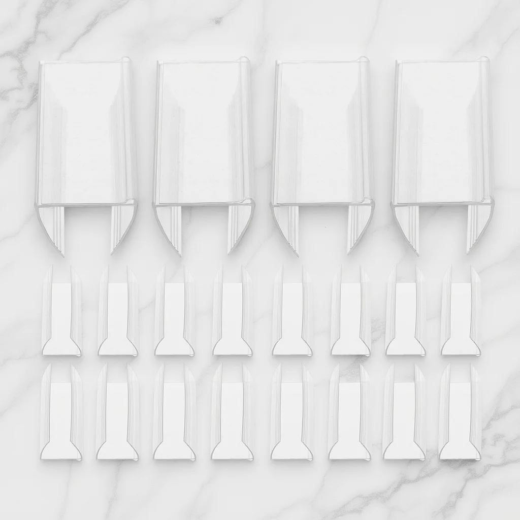 

30Pcs Label Holders PVC Plastic Shelf Sign Holders for Retail Wire Wooden Racks Price Tag Display Clips