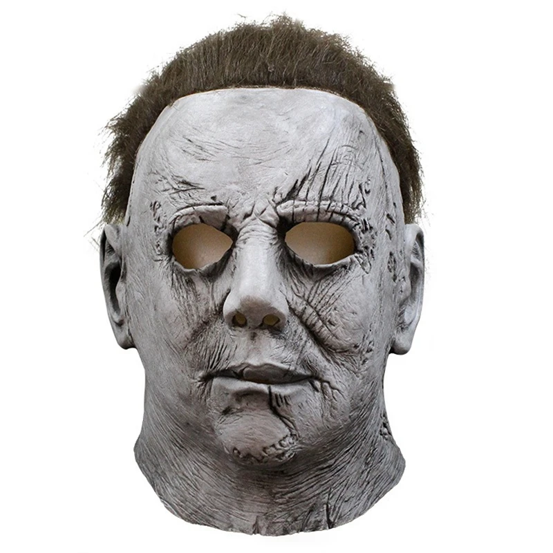 2022 Michael Myers Masks Halloween Horror Cosplay Costume Latex Props Latex Horror Scary Masks for Adult Cosplay Costume Grey