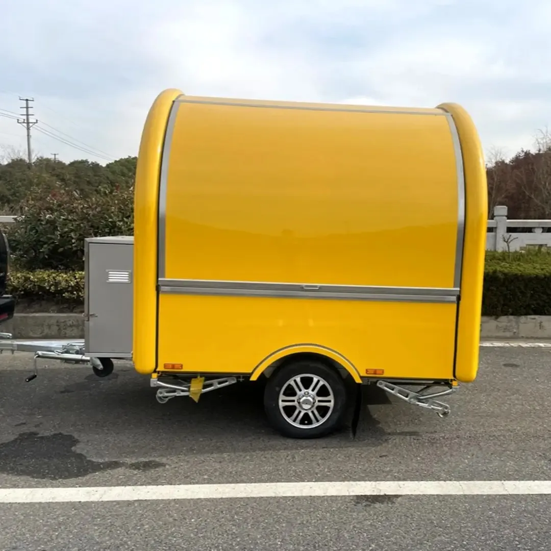 

Outdoor Mini Mobile Ice Cream Food Trailer Small Mobile Fast Food Cart for Sale Cheap Price