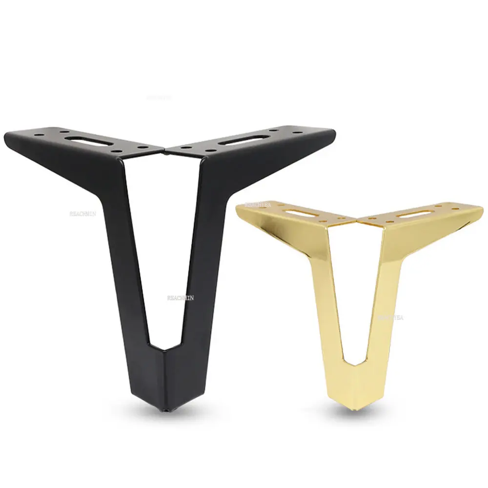 

4pcs Metal Legs for Furniture Sofa Feet 12/15cm Chair Bathroom Cabinets Dresser Coffee Table Legs Furniture Replacement Feet