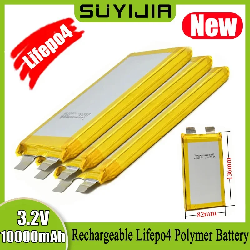 3.2V 10000nmAh Lifepo4 Rechargeable Lithium Phosphate Battery for 24V 12V 36V Electric Bicycle Bluetooth Headset Backup Battery