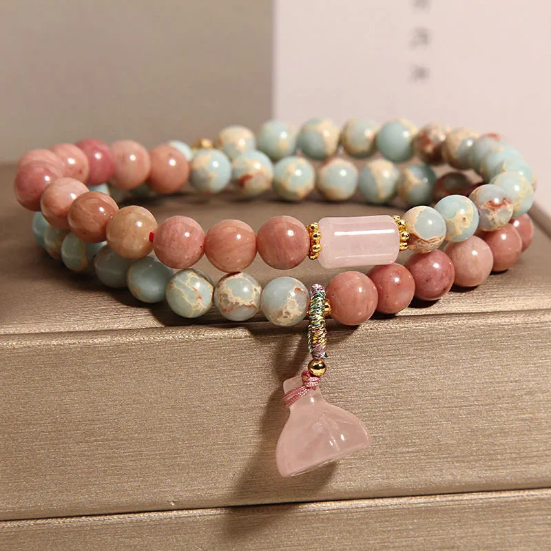 

Light Luxury Double Circle Exquisite Crystal Beads Bracelet for Women Men Good Luck Bracelet Friendship Jewelry Gift