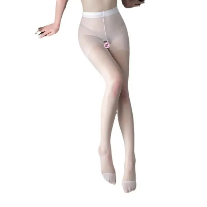 

Erotic open cut stockings no take off ultra-thin sexy crotch transparent women's pantyhose sexy black stockings