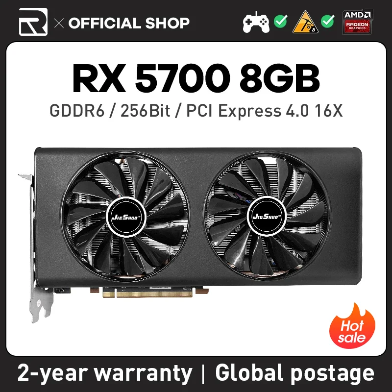 جهاز بطاقة رسوميات AMD Radeon RX 5700 8GB – تقييم شامل لأداء الألعاب والتعدين الرقمي