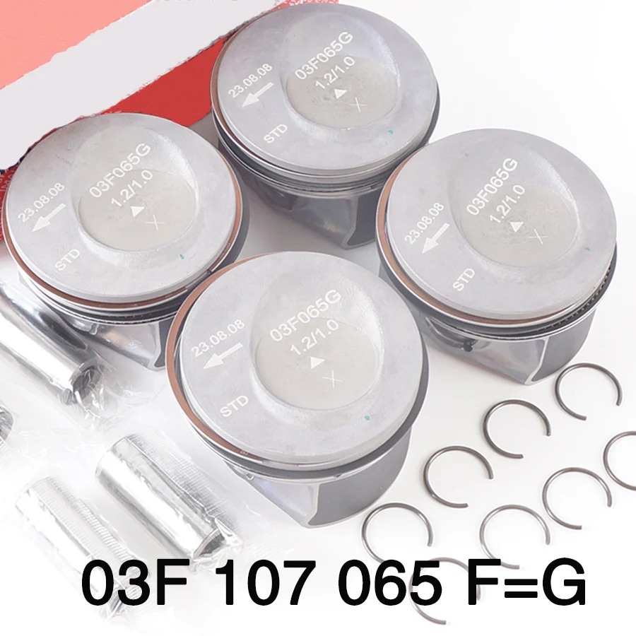 03F107065F A1 A3/S3 golf Plus Caddy Ibiza/ST Jetta/syncro CBZB 1.2T Piston assembly Piston ring 03F107065G